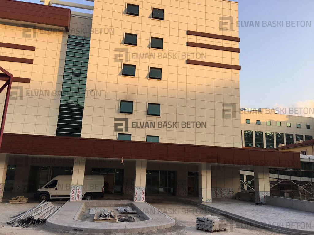 Yeni Yapılan İzmit Hastanesi Baskı Beton Uygulaması, Kocaeli